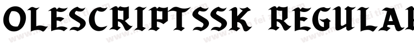 OleScriptSSK Regular字体转换